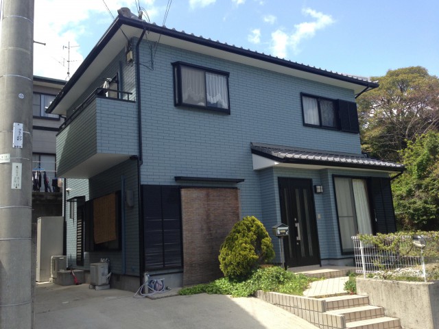 兵庫県　洲本市　外壁と屋根塗装　正しい塗装で施工しました