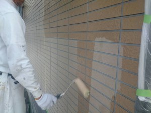 徳島市S様邸　外壁下塗り