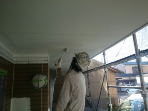 徳島市軒天井塗装