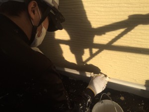 土台水切りr塗装　徳島県