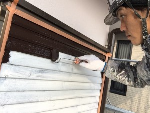 徳島県　戸袋雨戸塗装