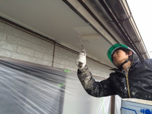 徳島県板野郡M様邸　軒天井塗装