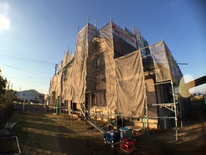 徳島市H様邸　外壁屋根塗装パーフェクトセラミックトップ　日本ペイント