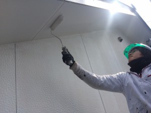 徳島県阿南市m様邸　外壁塗装　軒天井塗装