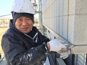 徳島県徳島市積水ハウス住宅コーキング撤去作業