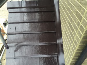 玄関屋根塗装　無機塗料Y様邸　徳島市