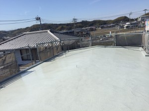ウレタン塗膜防水一層目　徳島県阿南市S様邸