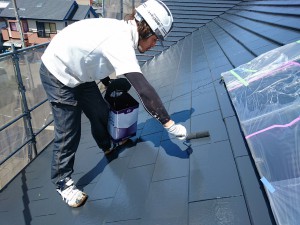 徳島市屋根　上塗り塗装エースペイント徳島県
