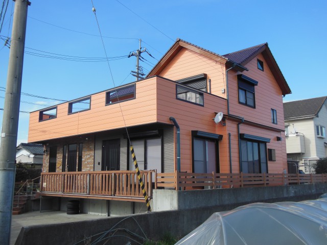 徳島県板野郡板野町　戸建住宅屋根・外壁塗装　無機プラン