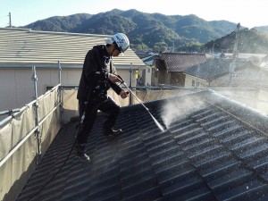 徳島市　屋根洗浄