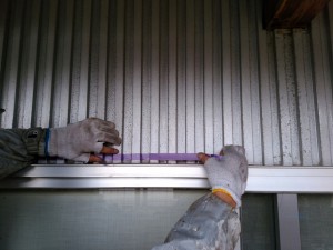徳島県小松島市　ガルバリウム鋼板外壁塗装