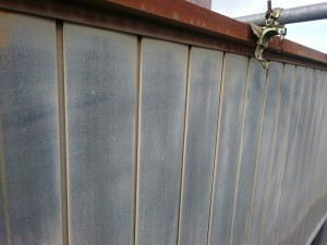 徳島県徳島市　鉄板外壁塗装セラマックスF