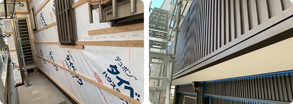 2外壁カバー工法（重ね張り）