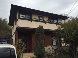 兵庫県洲本市Y様邸　外壁プレミアムシリコン施工後