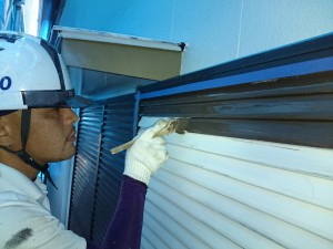 雨戸　戸袋塗装　徳島