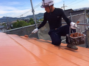 屋根　無機塗料