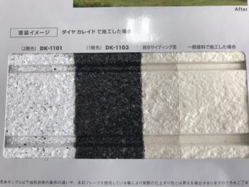 一般塗装　塗り分け　比較