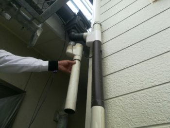 外壁塗装　中山コーティング　雨樋