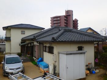 株式会社中山コーティング　外壁塗装　母屋　二世帯住宅