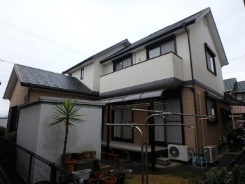 徳島　外壁塗装　中山コーティング　塗り分け　外装