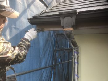 徳島　外壁塗装　中山コーティング　外装　塗り分け