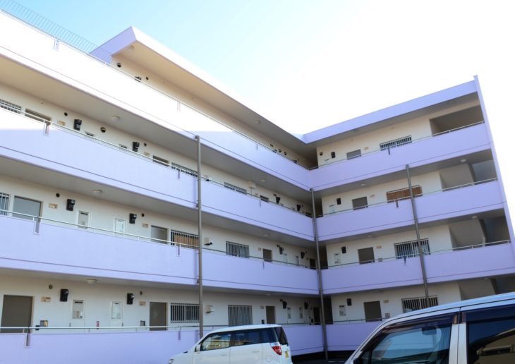 徳島市北沖洲 マンションの外壁塗装・防水 シャトレ徳島様