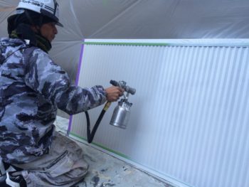 雨戸　塗装　徳島　中山コーティング GAINA