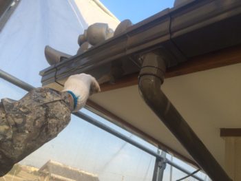 徳島　外壁塗装　中山コーティング　雨樋