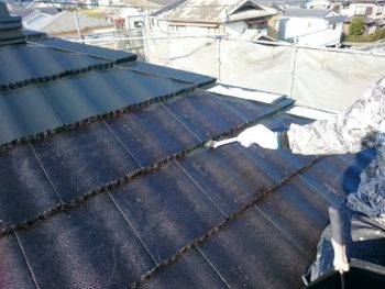 徳島　屋根塗装　中山コーティング　モニエル瓦