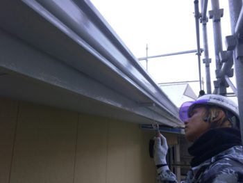 徳島　雨樋　塗装　中山コーティング GAINA