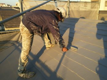 徳島　屋根塗装　中山コーティング GAINA　断熱塗料