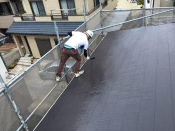 屋根　徳島　アパート　塗替え　　中山コーティング