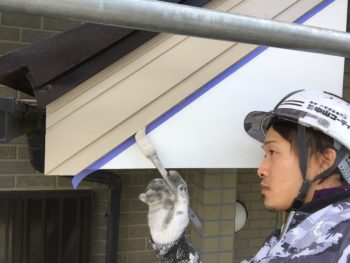 徳島　塗装　中山コーティング　破風