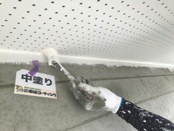 淡路 軒天 外壁塗装 中山コーティング ガイソー