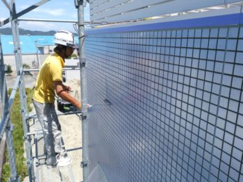 鳴門市　タイル撥水作業　病院