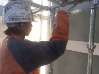 徳島　アパート　塗替え　外壁