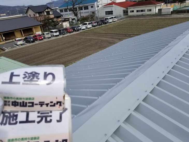 N様邸　倉庫屋根_塗装