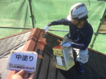 淡路島　屋根塗装　塗り替え　中山コーティング