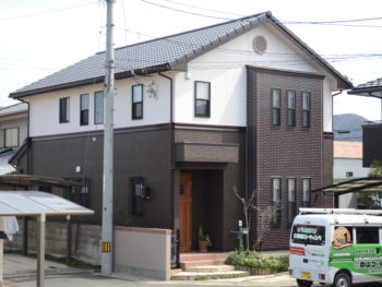 徳島　中山コーティング　外壁塗装　WB多彩仕上工法