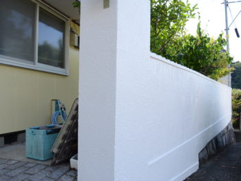 徳島市　塀塗装