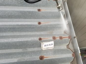 上板　倉庫　塗装