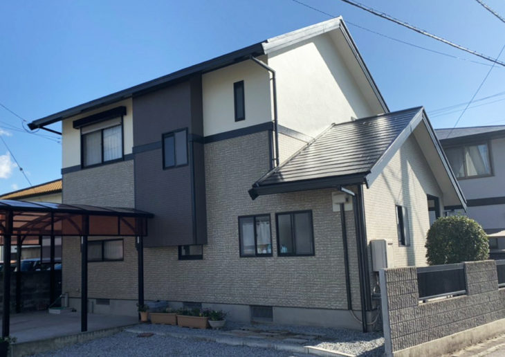 徳島県　完工　塗装　住宅　板野