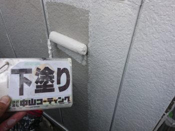 徳島市 新浜町 外壁 塗装 下塗り