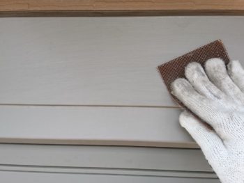 徳島県　シャッターボックス　ケレン　塗装