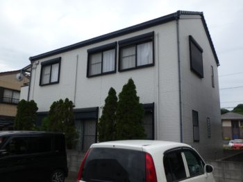 住宅　塗装　八万町　裏面　徳島県