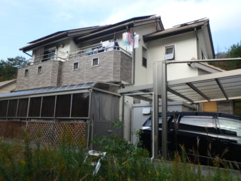 徳島市　塗装　WB多彩