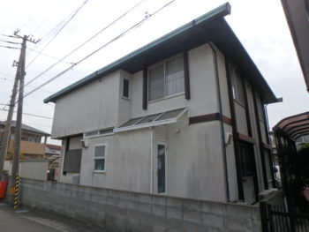 徳島　住宅　塗装　藍住　背面