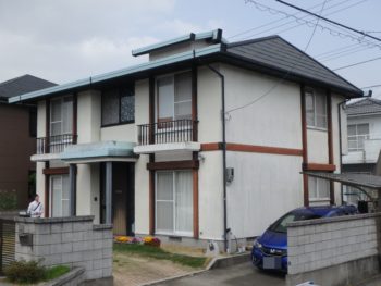 藍住　徳島　住宅　塗装　正面