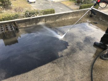 倉庫　屋根　洗浄　大野　とくしま
