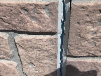 コーキング　破断　外壁　施工前　徳島市